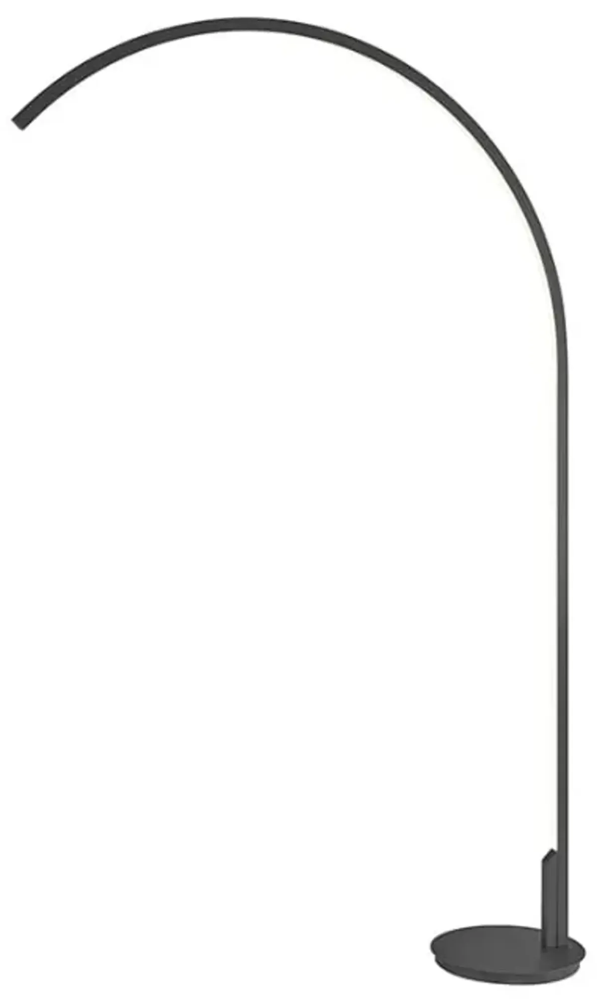 Black LED Arc Lamp 74.25"H