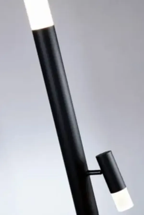 Black LED Reading Floor Lamp 70.75"H