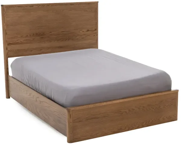 Witmer Modern Oak Full Platform Bed