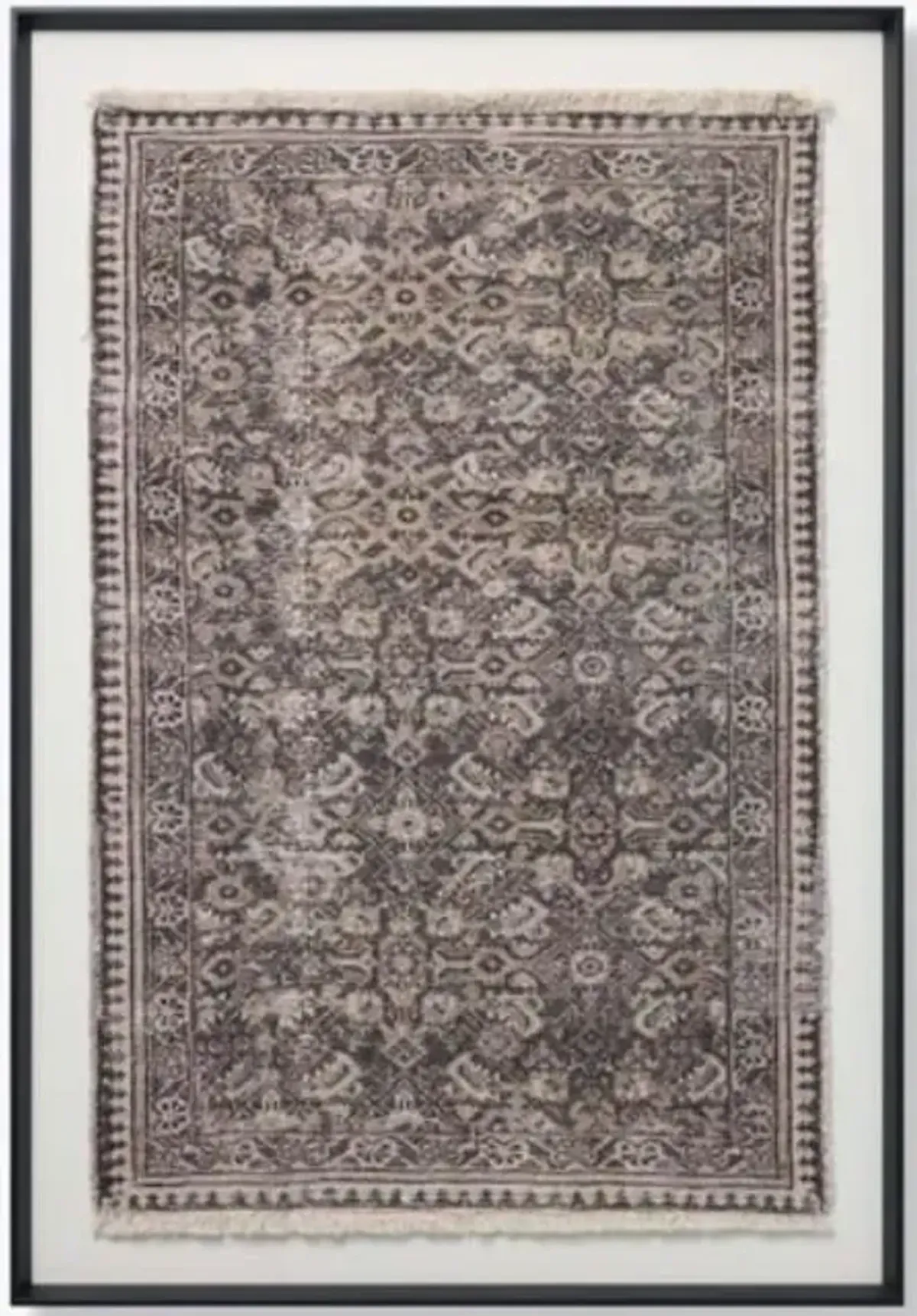 Brown Framed Textile Wall Decor 41"W x 61"H