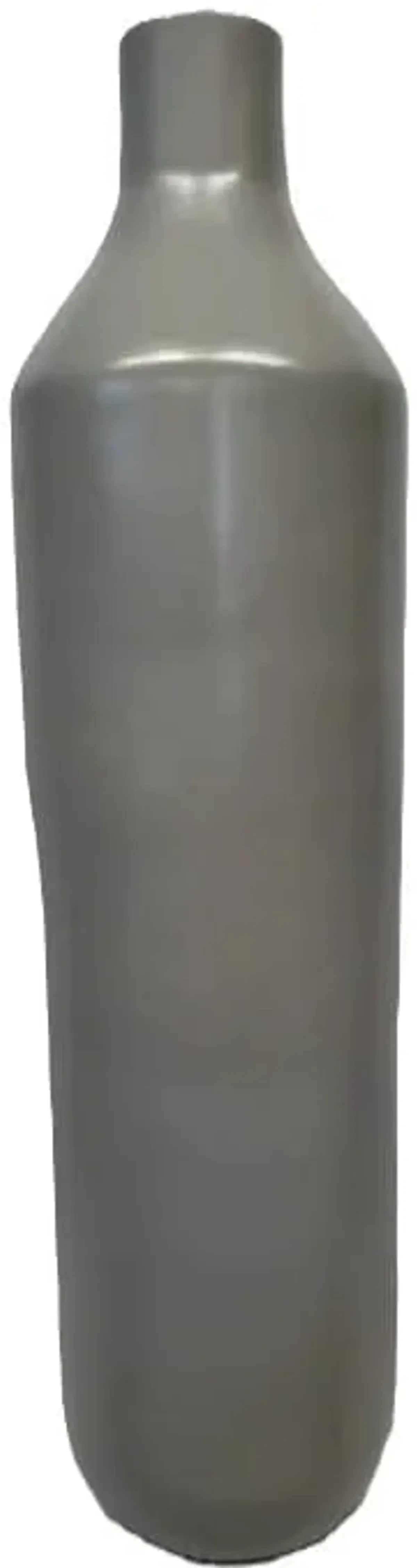 Medium Greige Ceramic Floor Vase 14"W X 50"H