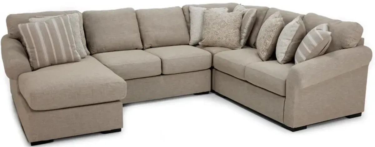 Mae 4-Pc. Sectional In Regality/Twill In Left-Facing