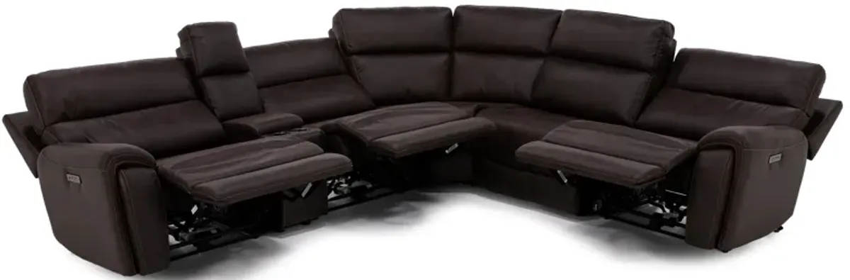 Dutton 6-Pc. Power Headrest Wall Saver Reclining Modular