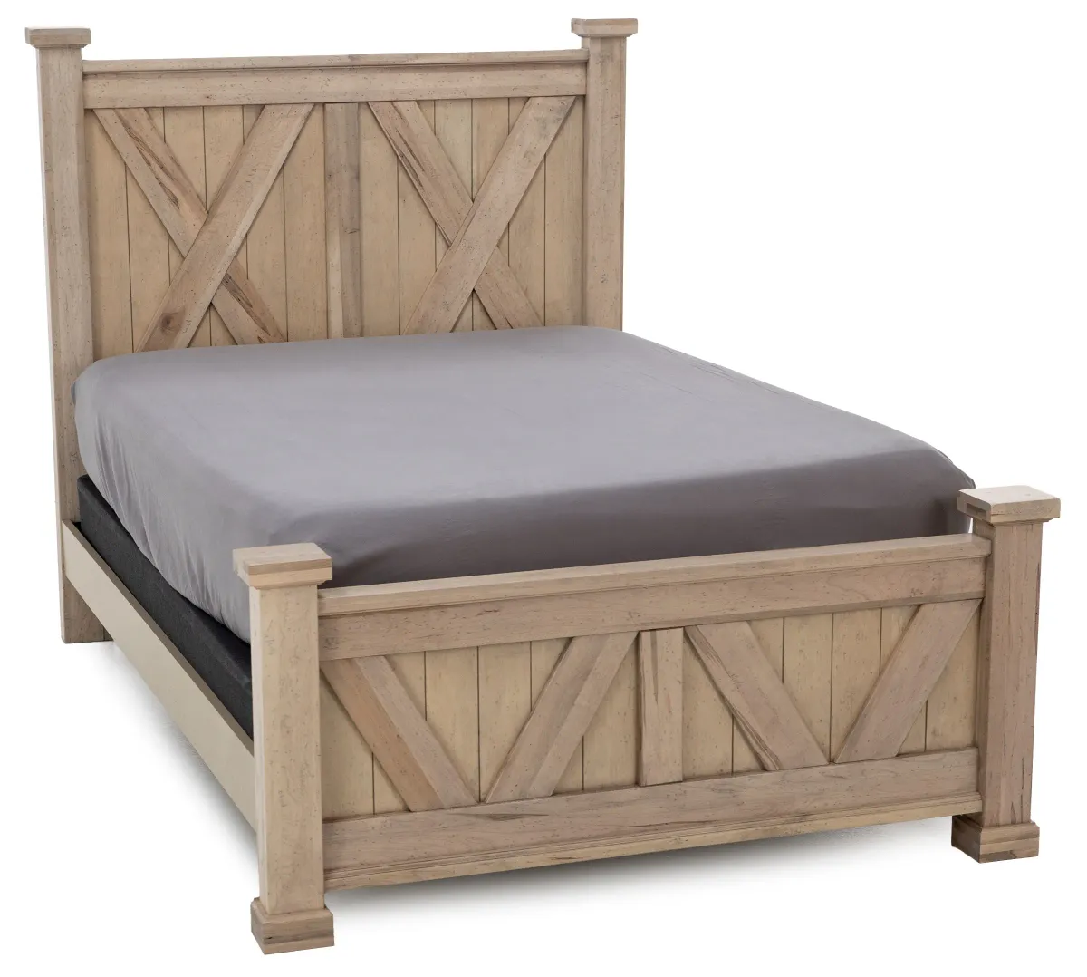 Cool Rustic Queen X Panel Bed