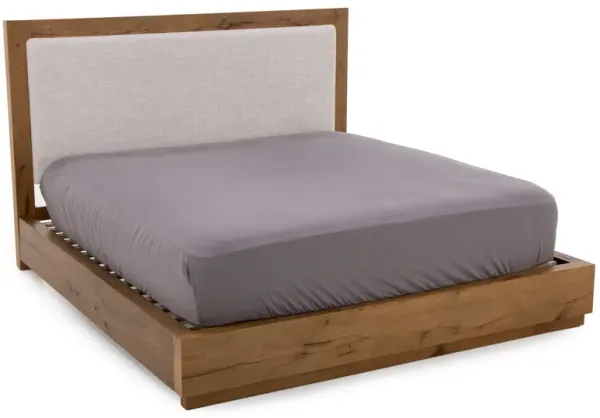 Keystone King Upholstered Panel Bed