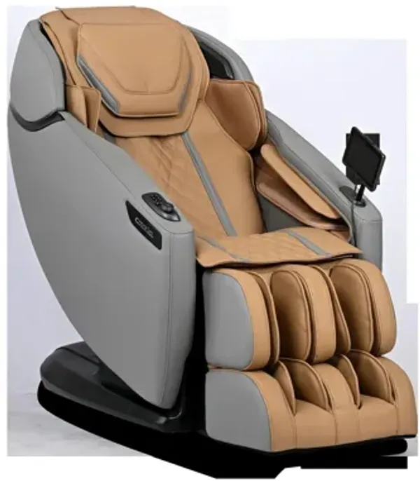Zen 2 Massage Chair in Light Cappuccino/Gray