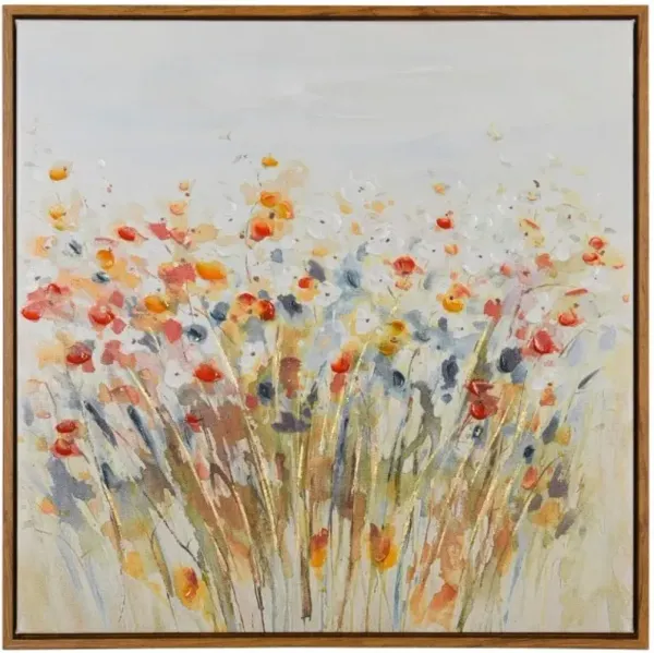 Spring Floral Canvas Art 24"W x 24"H