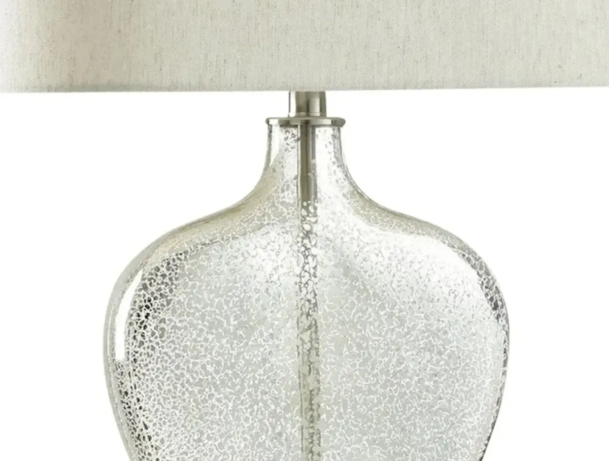 Mercury Glass Table Lamp 34"H
