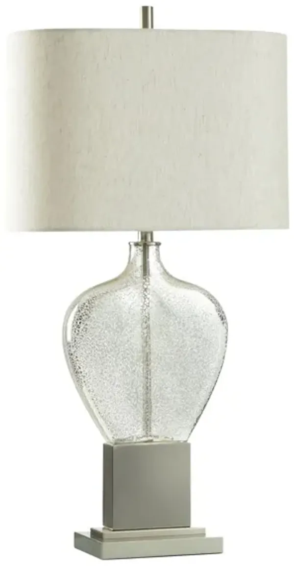 Mercury Glass Table Lamp 34"H