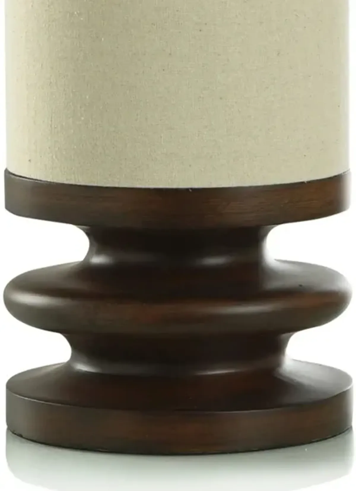 Faux Walnut Uplight Accent Lamp 22"H