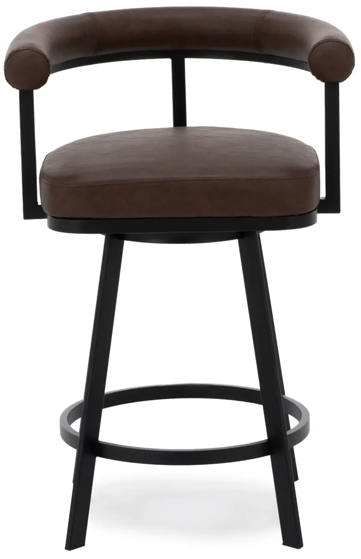Magnolia 26" Swivel Stool In Magnolia Faux Brown