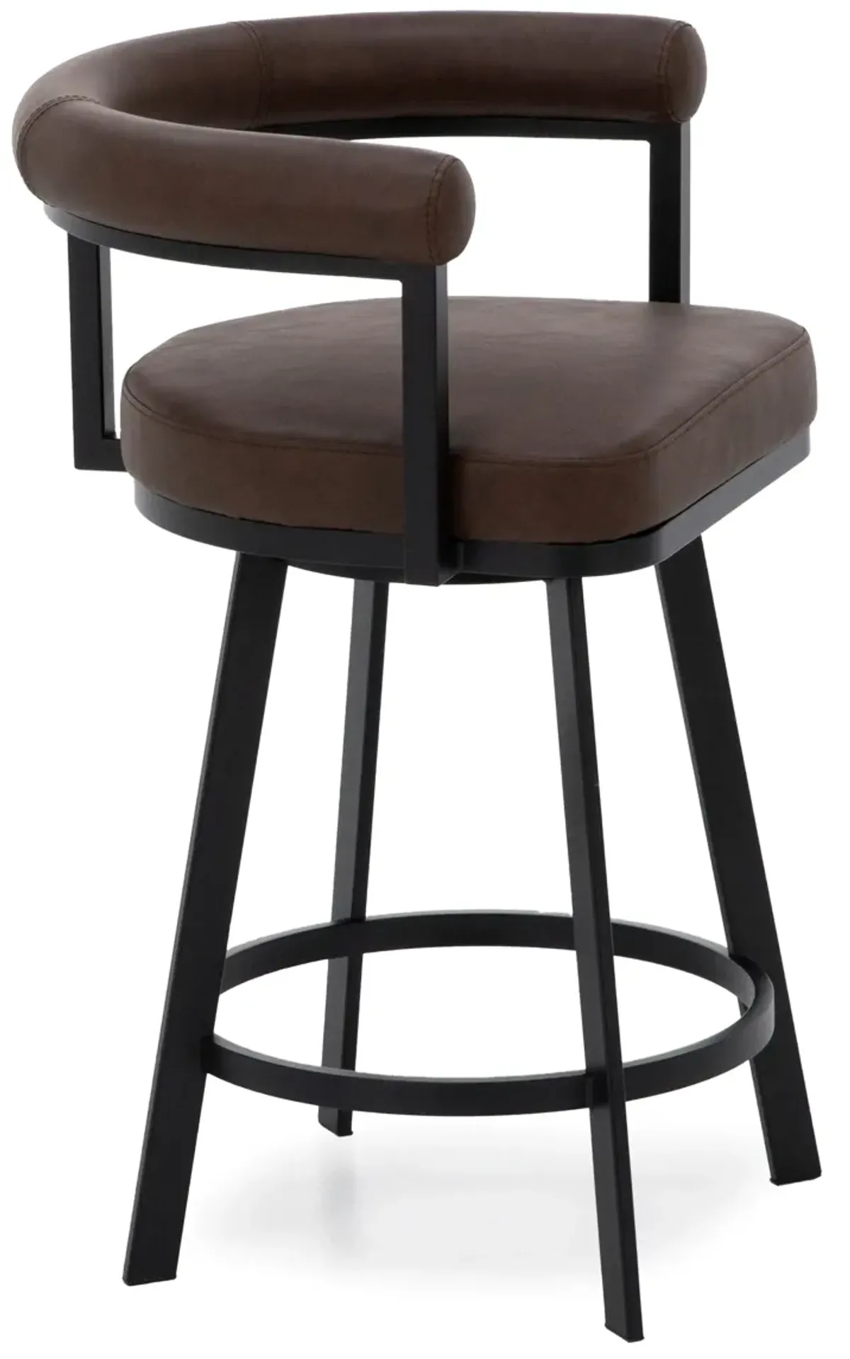 Magnolia 26" Swivel Stool In Magnolia Faux Brown