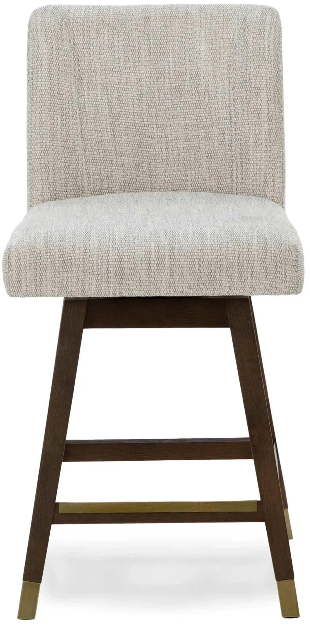 Isabella 26" Swivel Stool In Weave Beige