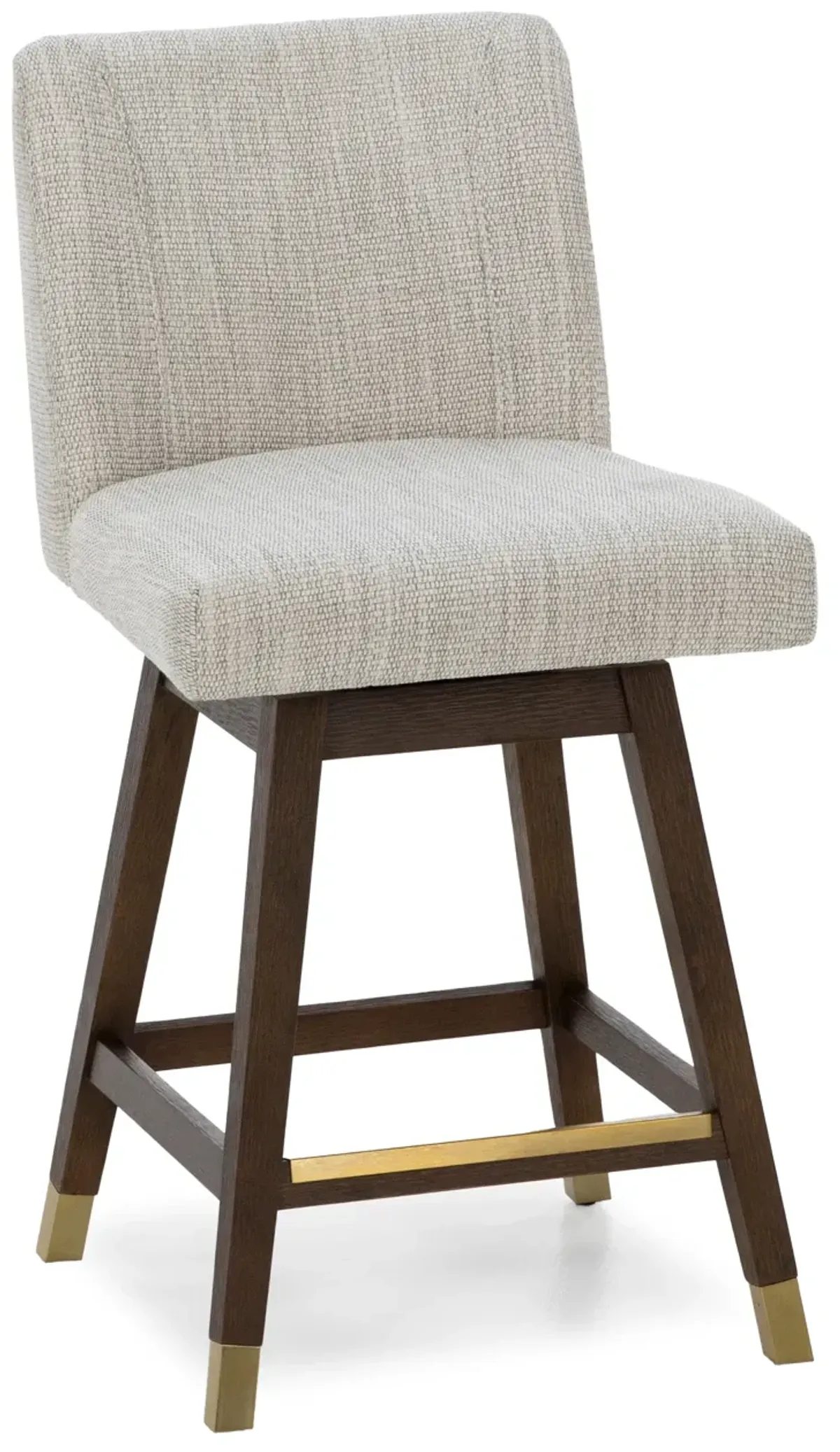 Isabella 26" Swivel Stool In Weave Beige