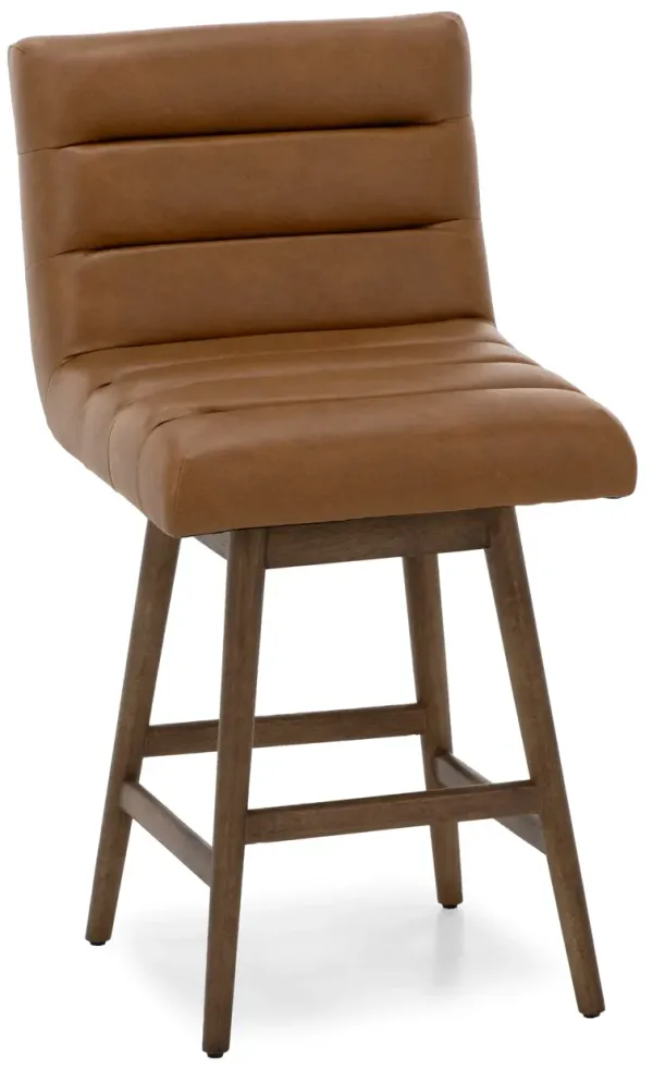 Elias 26" Swivel Stool In Toffee  Pu