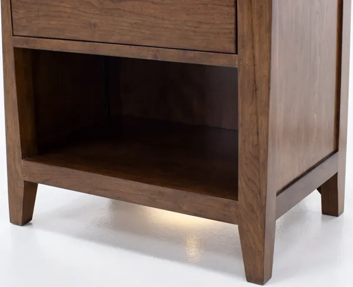 Aspire 1 Drawer Nightstand In Aspire Cherry
