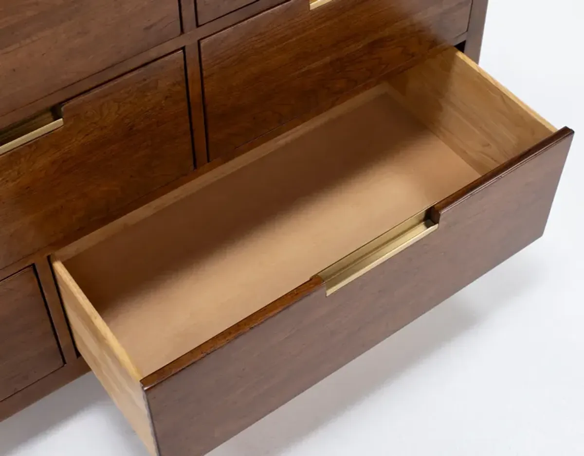 Aspire 8 Drawer Dresser In Aspire Cherry