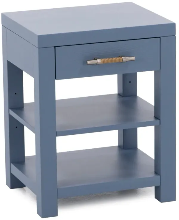 Waverly One Drawer Nightstand In Blue