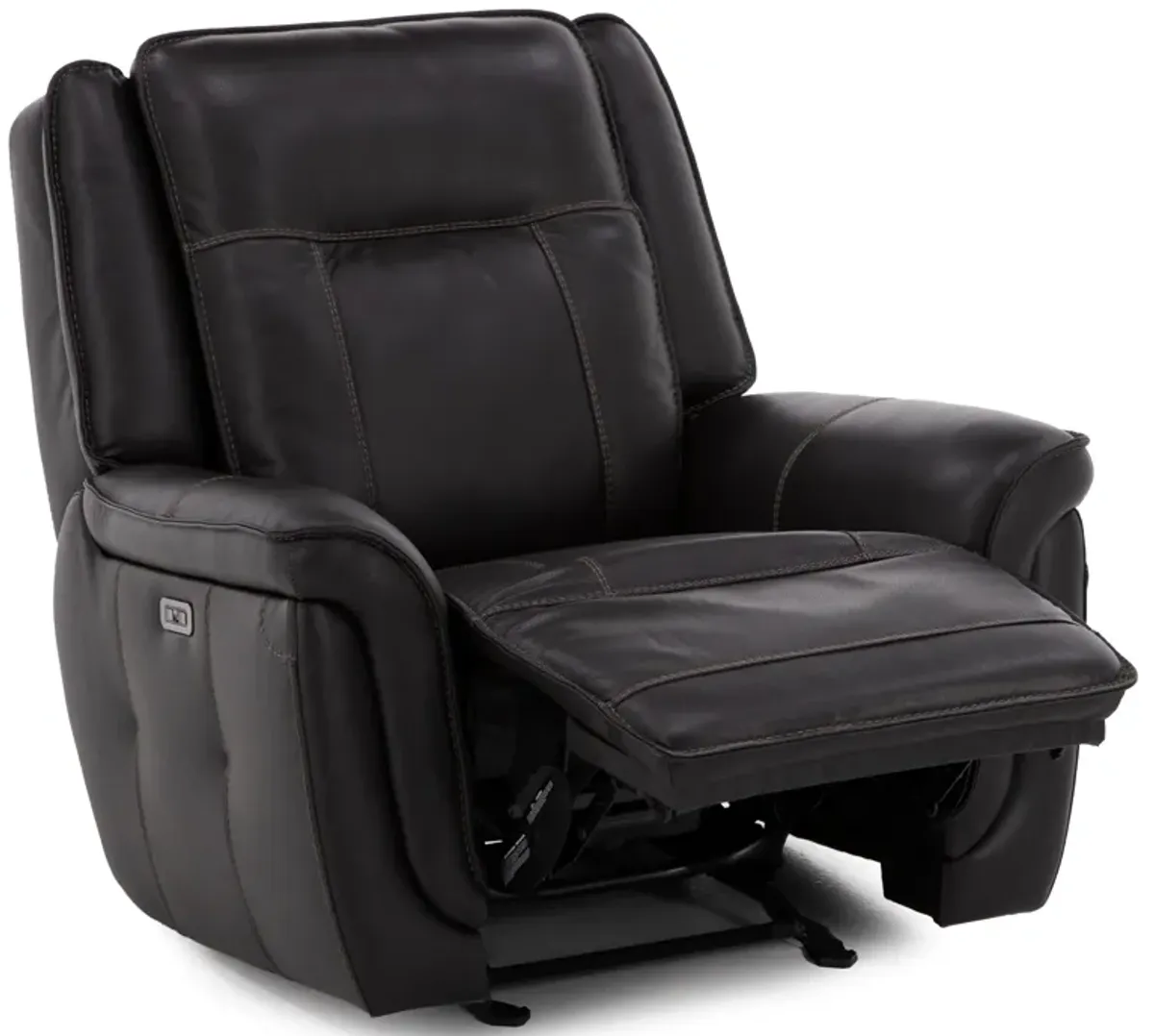 Arthur Leather Power Glider Recliner in Espresso