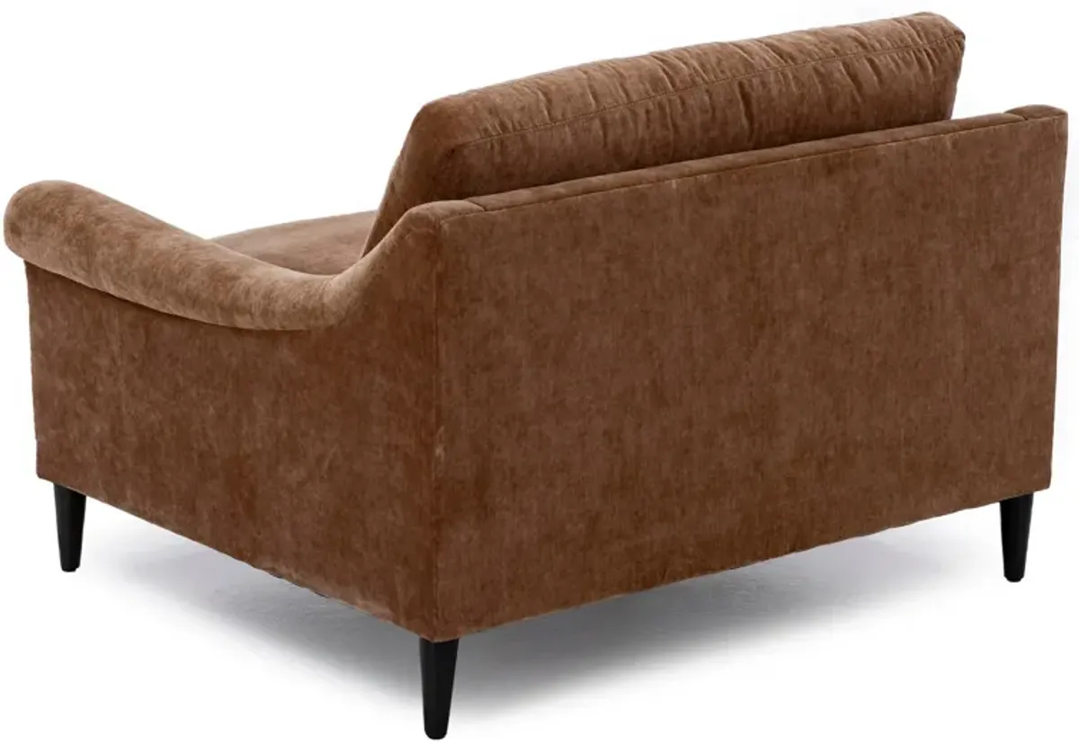 Hertz Sloped Roll Arm Cuddle Chair With Pluma Plush Cushion