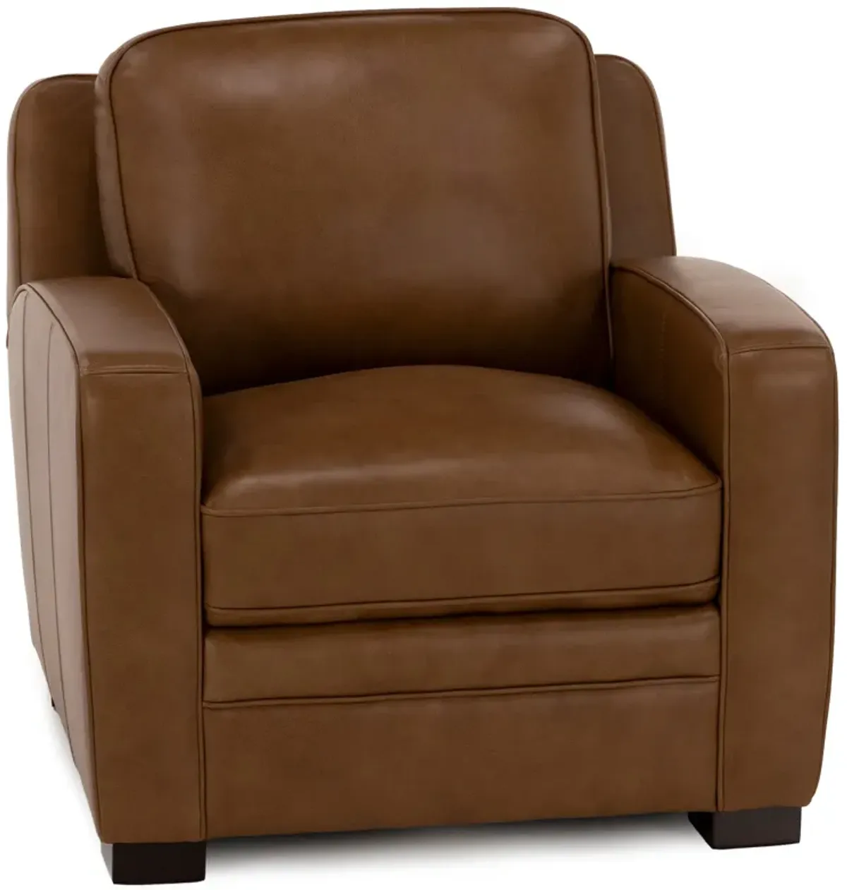 Oliver Leather Chair in Honey