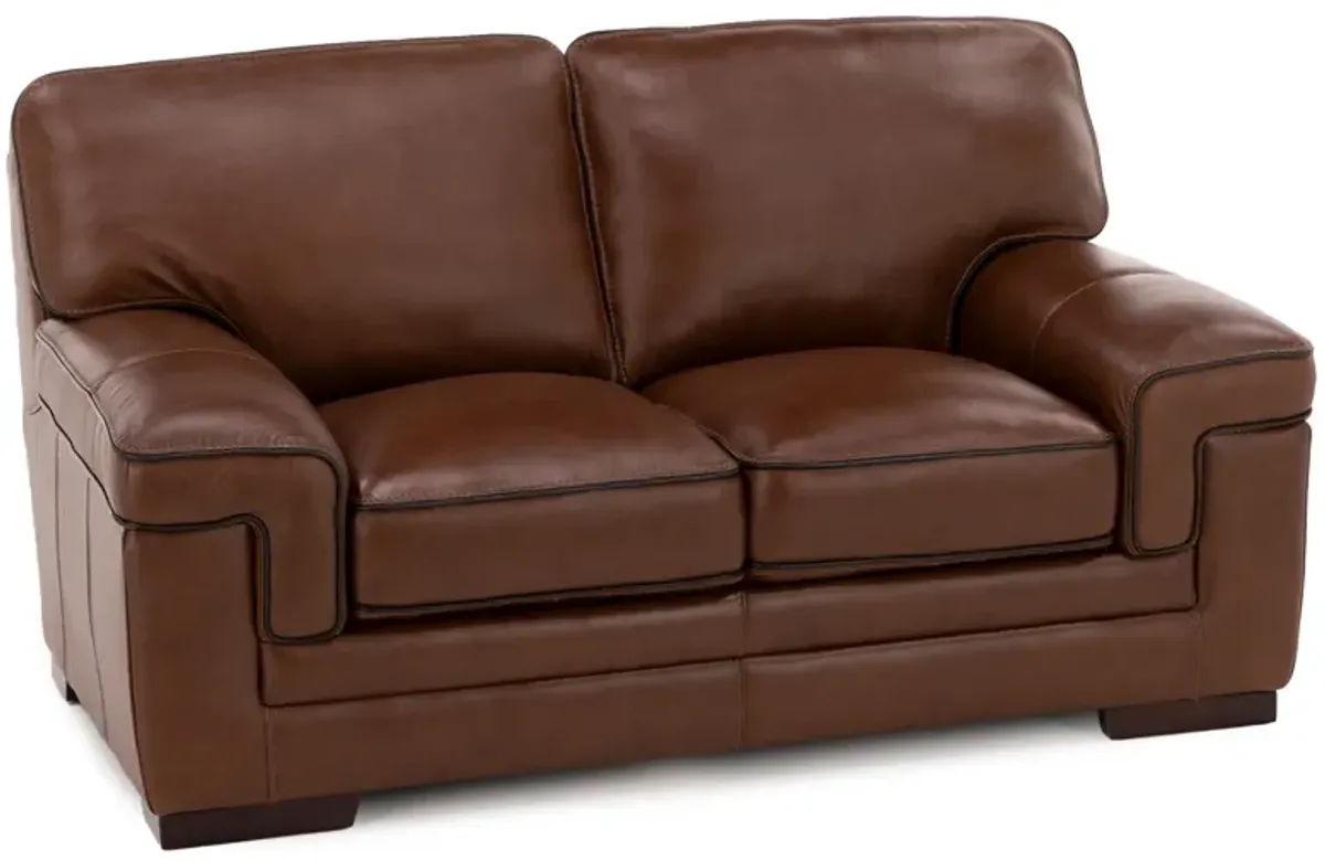 Piper Leather Loveseat
