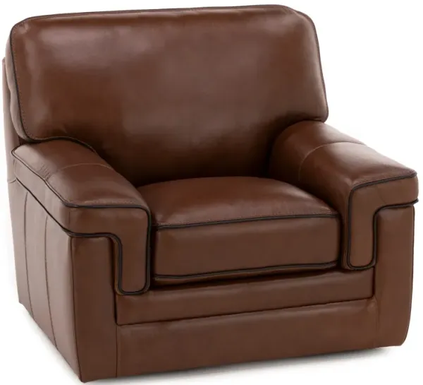 Piper Leather Swivel Chair