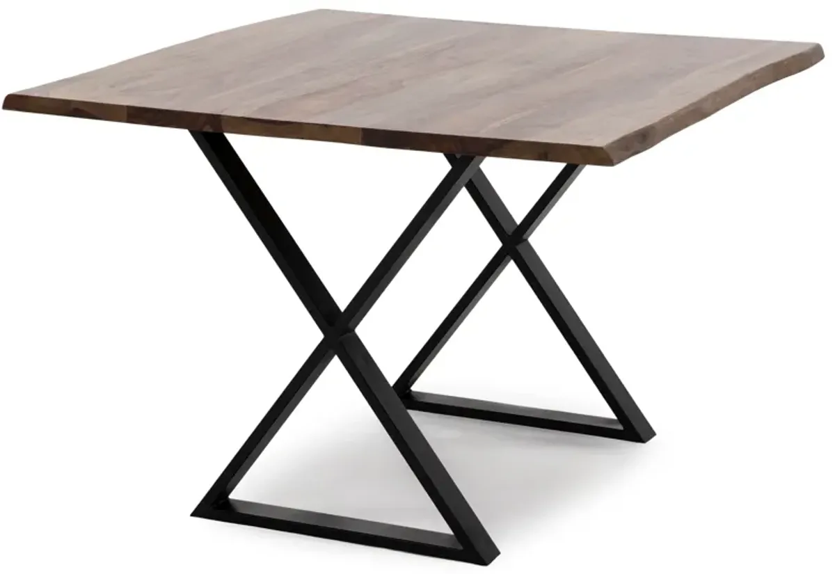 52" Live Edge Square Counter Table