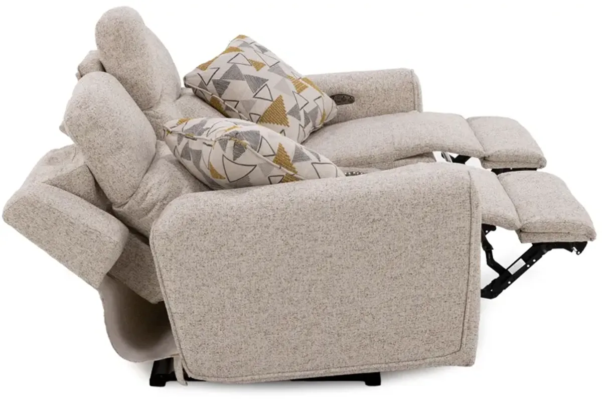 Banks Power Headrest Console Reclining Loveseat