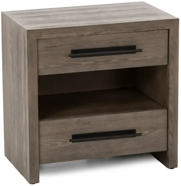 Powell 2 Drawer Nightstand In Warm Brown