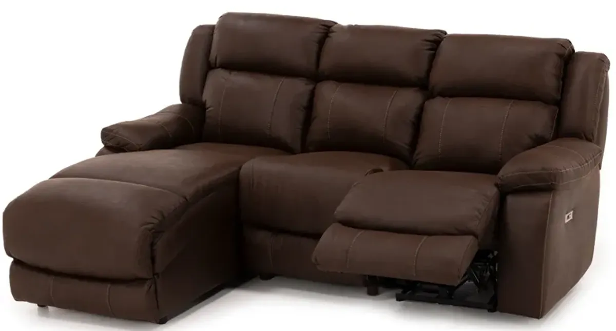 Mckinley 3-Pc. Power Reclining Chaise Sofa