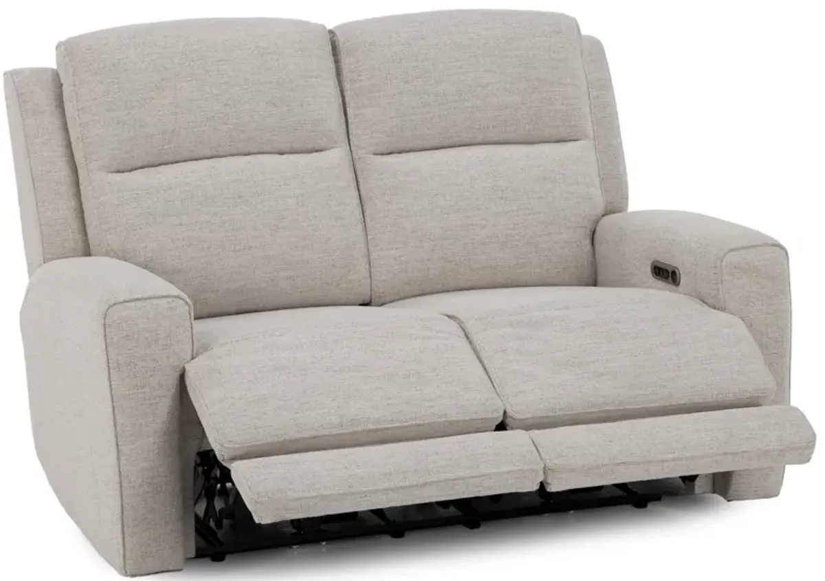 Flexsteel Shawna Power Headrest Reclining Loveseat