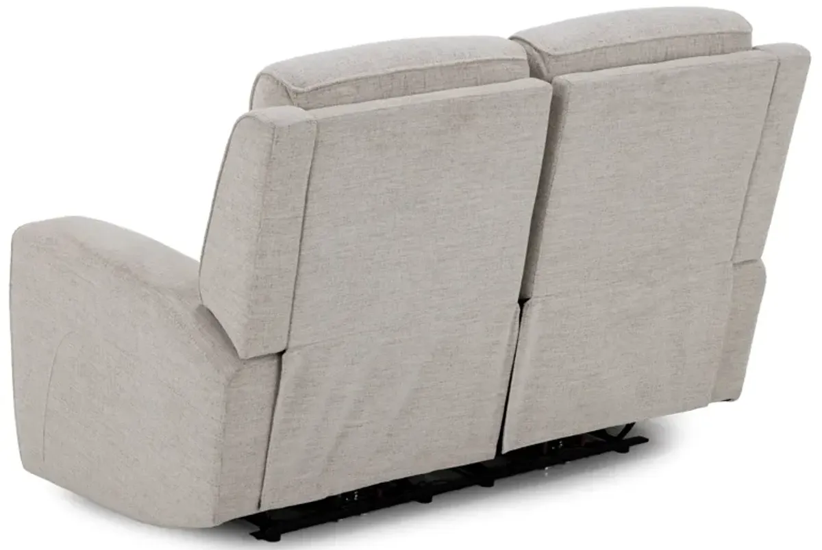 Flexsteel Shawna Power Headrest Reclining Loveseat