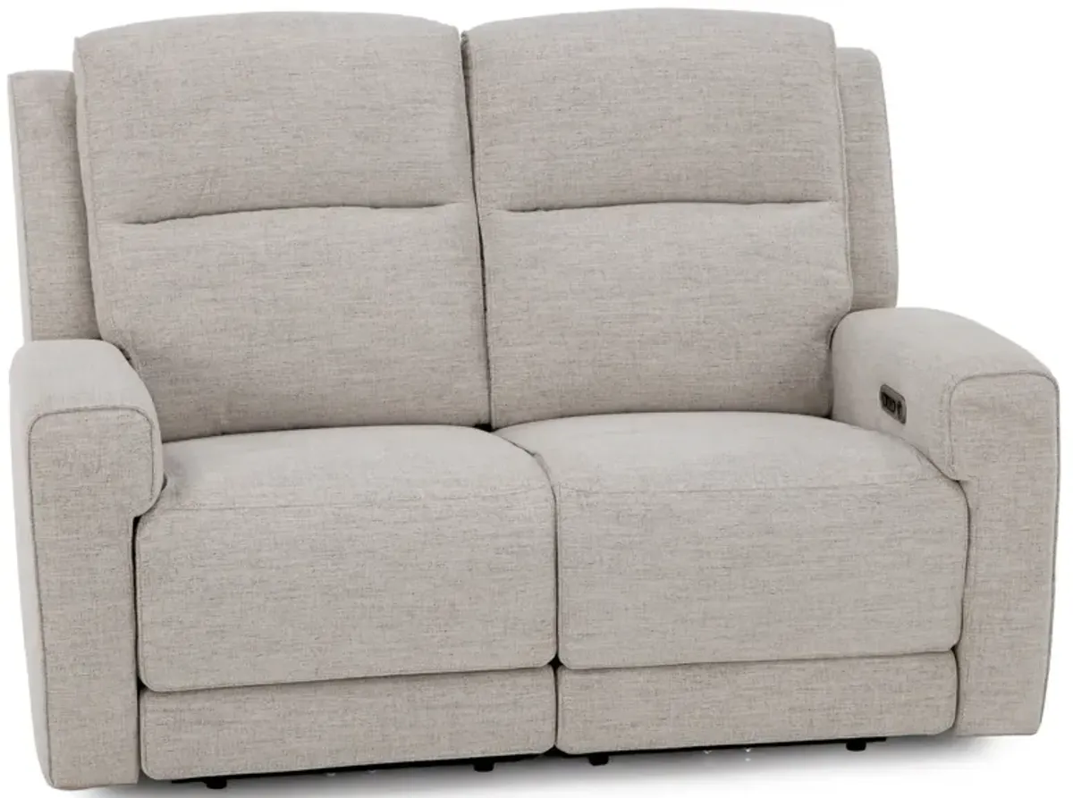Flexsteel Shawna Power Headrest Reclining Loveseat