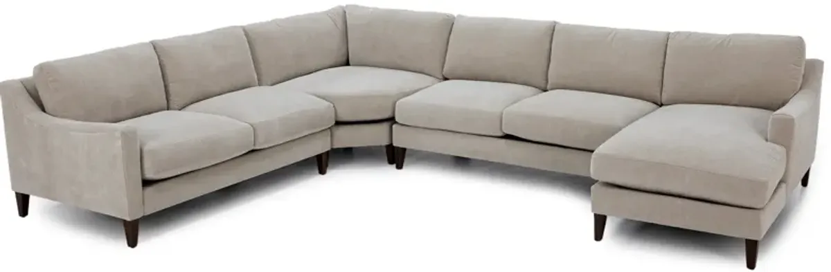 Mostny 4-Pc. Sectional In Apollo/Sand In Right-Facing