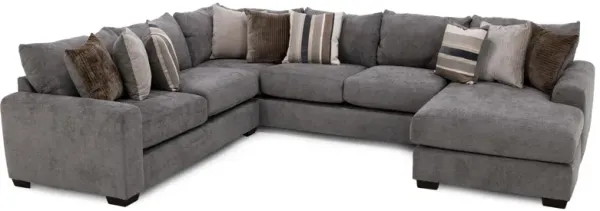 Dahlia 3-Pc. Sectional in Charcoal