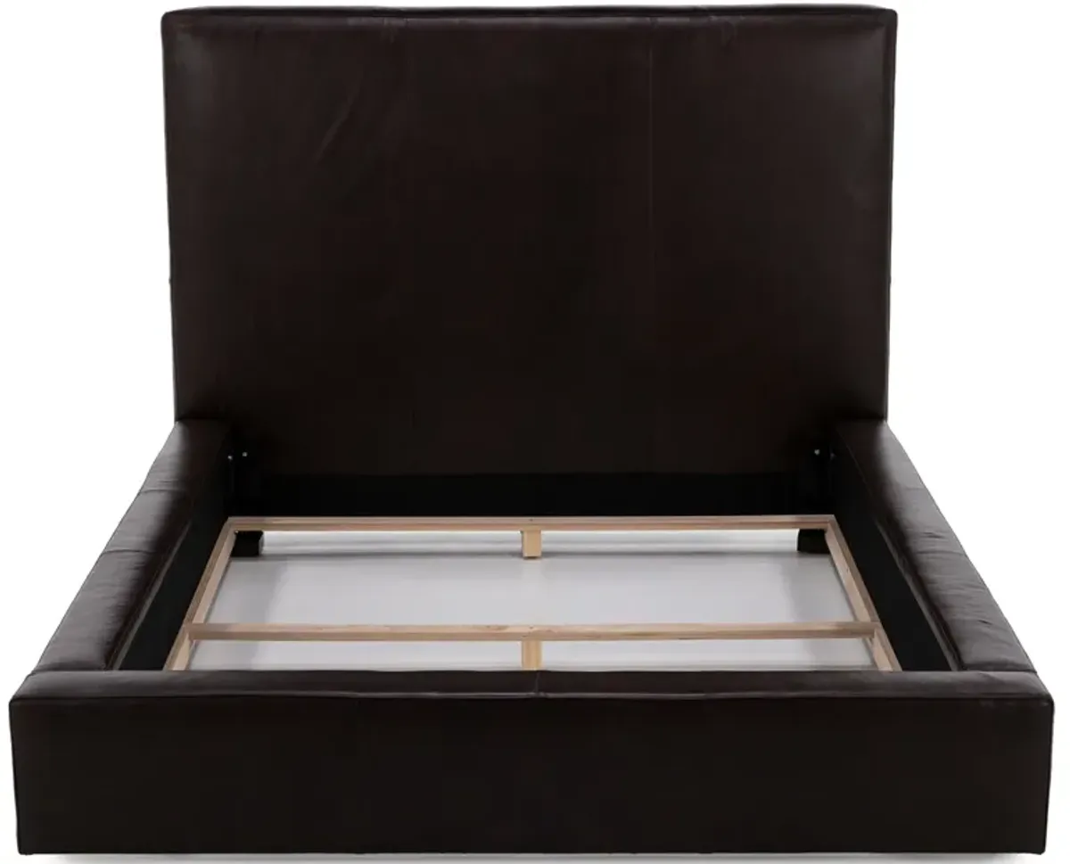 Eden Queen Leather Bed