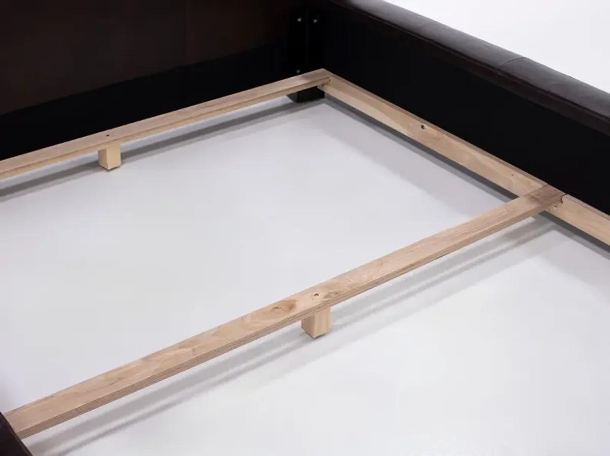 Eden Queen Leather Bed