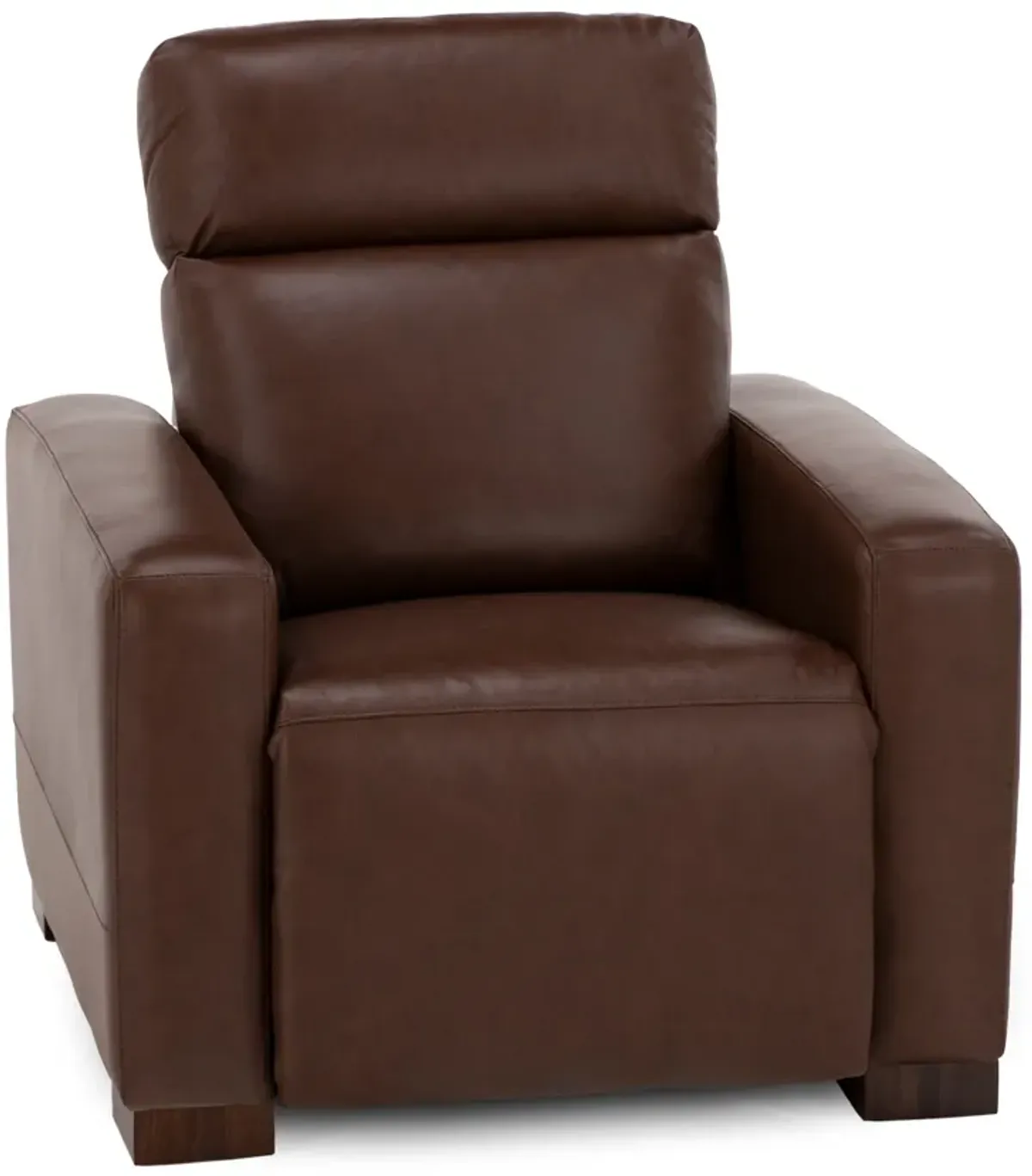 Acadia Leather Power Headrest Zero Gravity Recliner in Chestnut