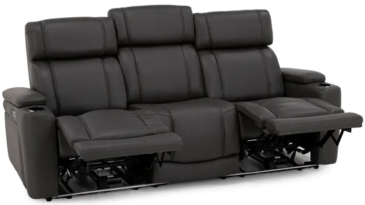 Encore Power Headrest Wall Saver Reclining Sofa With Drop Down Table