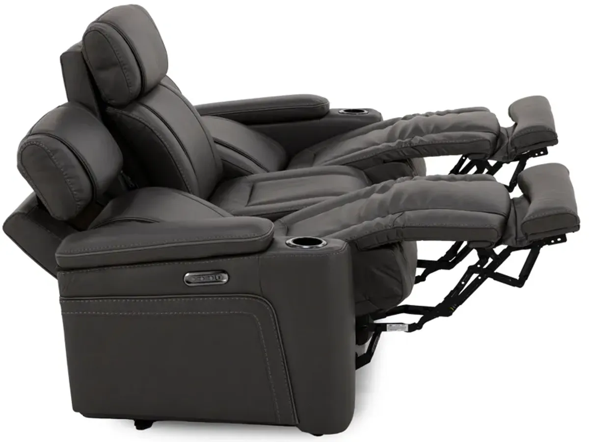 Encore Power Headrest Wall Saver Reclining Sofa With Drop Down Table