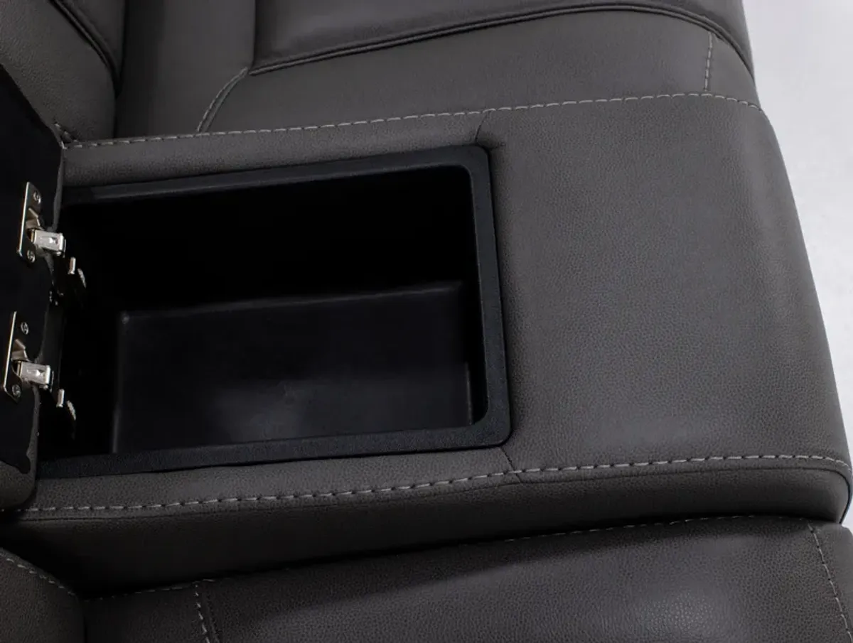 Encore Power Headrest Wall Saver Reclining Console Loveseat