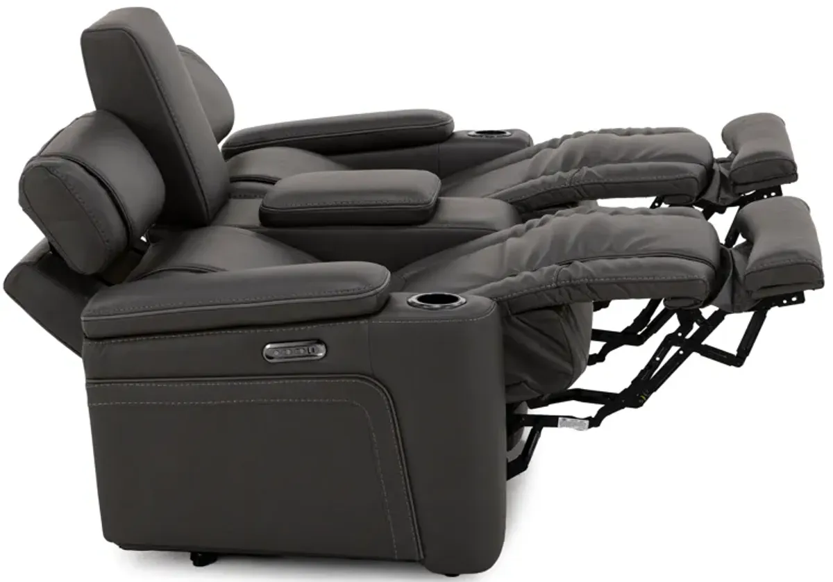 Encore Power Headrest Wall Saver Reclining Console Loveseat