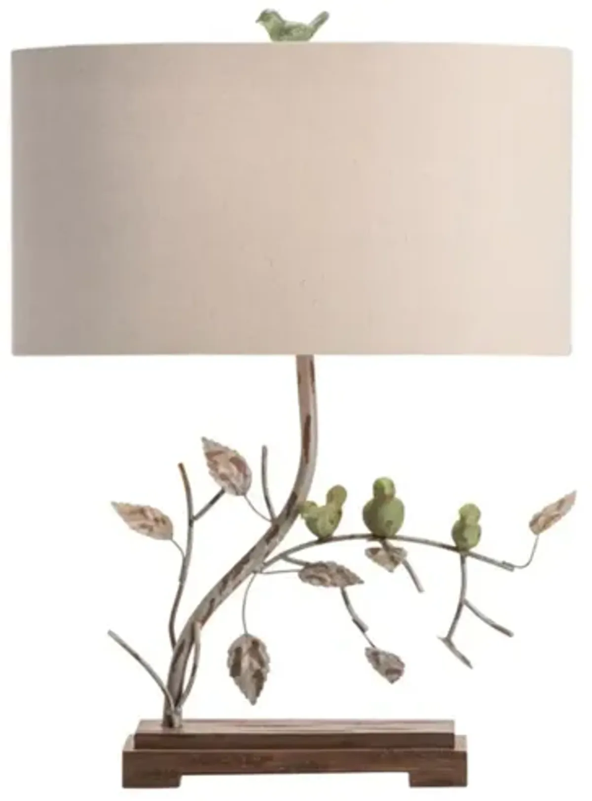 Birds Metal Accent Table Lamp 23"H
