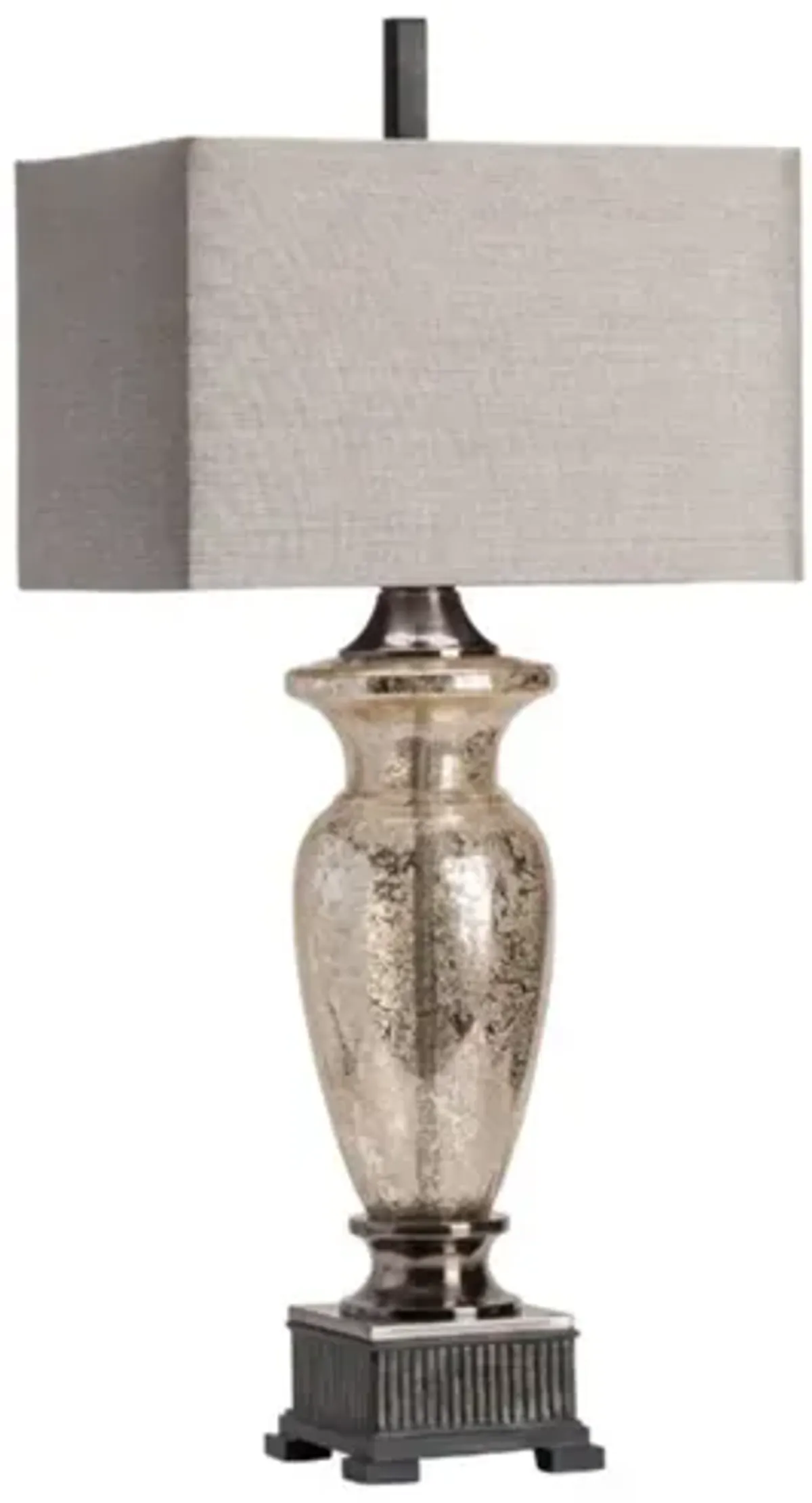 Mercury Glass Urn Table Lamp 40"H