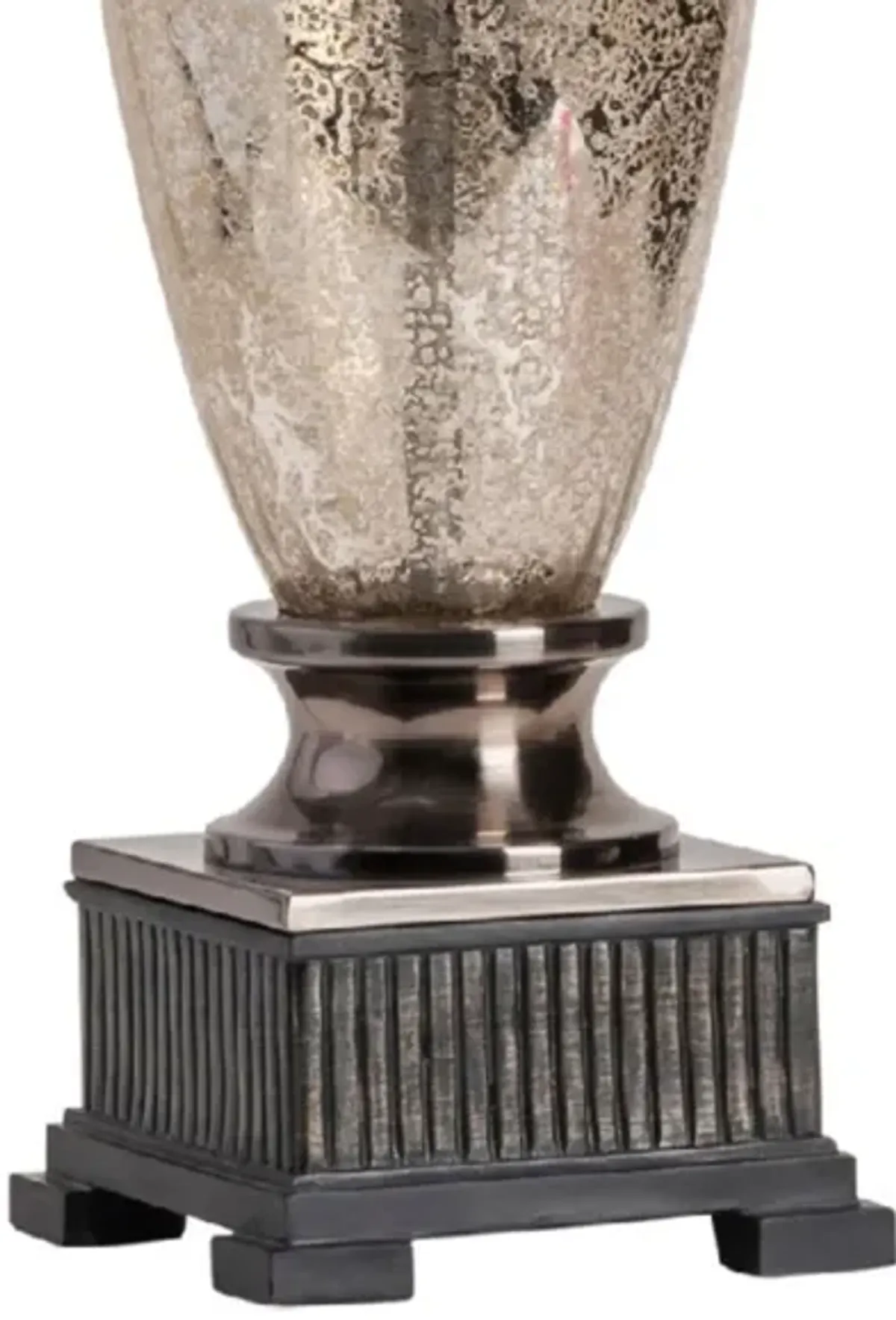 Mercury Glass Urn Table Lamp 40"H