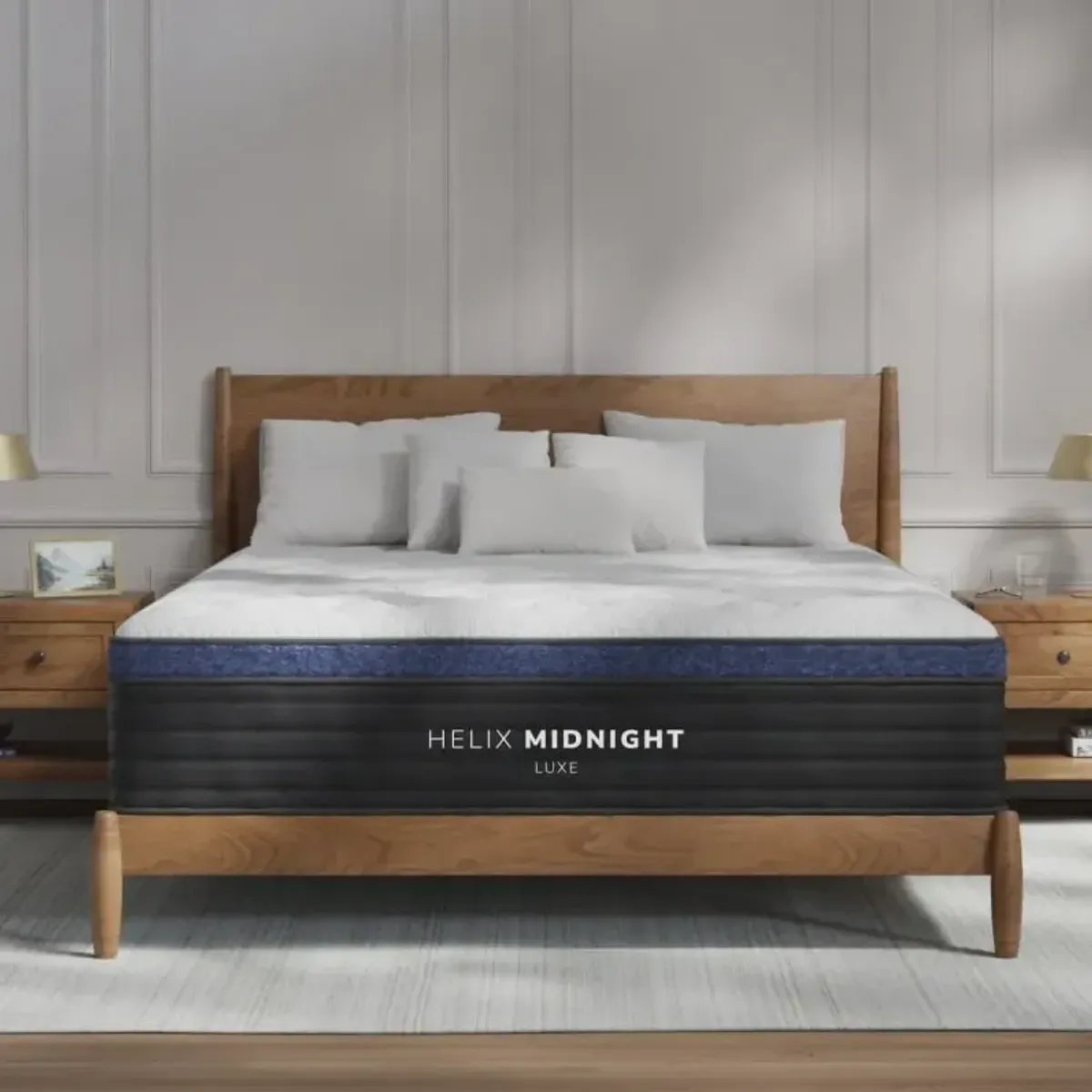 Helix Midnight Luxe Medium Queen Mattress With GlacioTex Cover