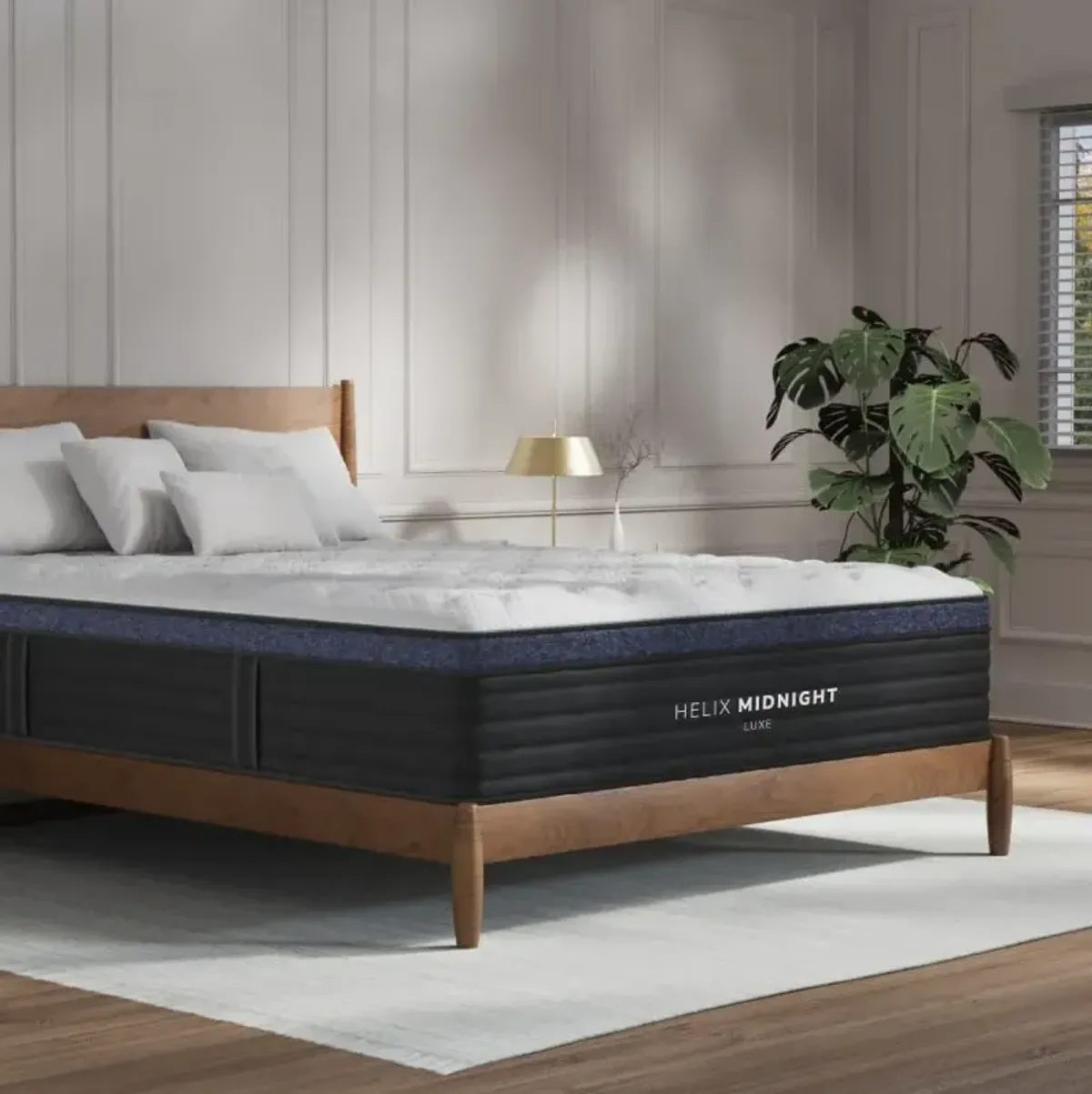Helix Midnight Luxe Medium Twin Mattress With GlacioTex Cover