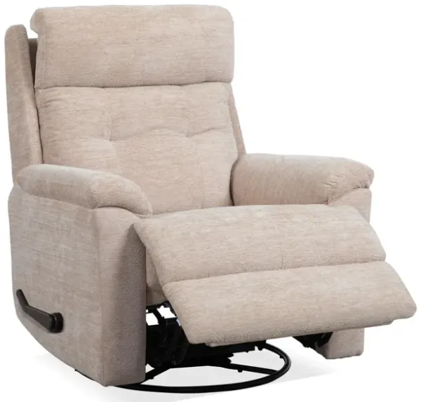 Flexsteel Perfect Match Sophisticated Swivel Glider Recliner in Oat