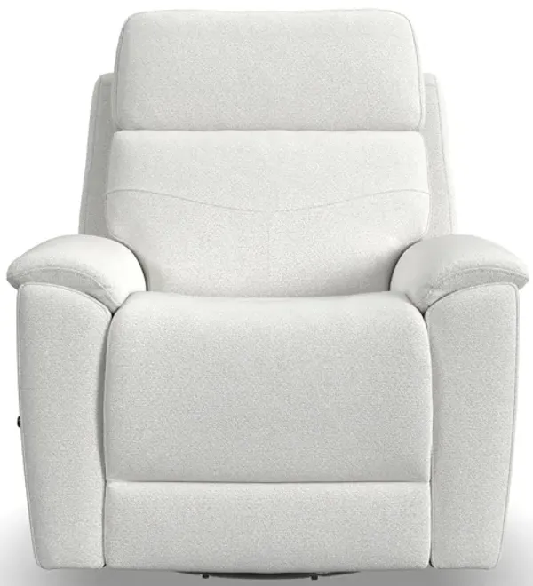 Flexsteel Perfect Match Refined Swivel Glider Recliner in Pearl